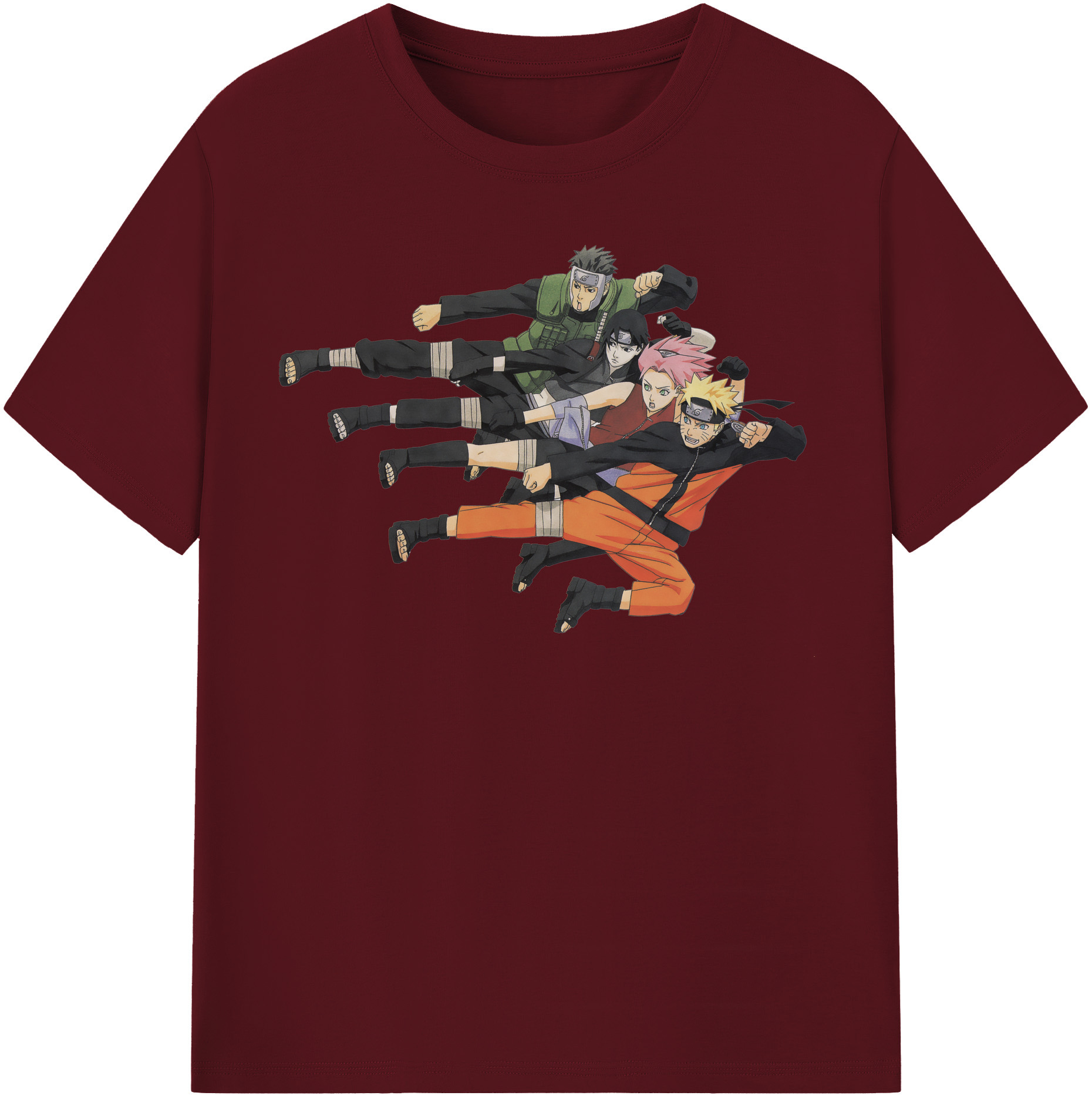 （画像用） NARUTO -ナルト- うずまき ナルト Uzumaki Naruto 綿100％半袖Tシャツ（フロントプリント）